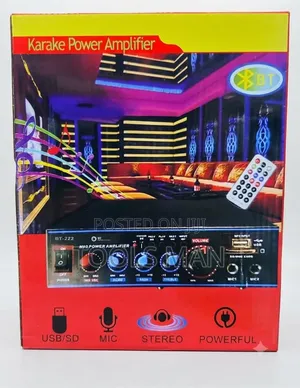 Bt-222 Bluetooth Karaoke Power Amplifier With Usb/Sd Remote.