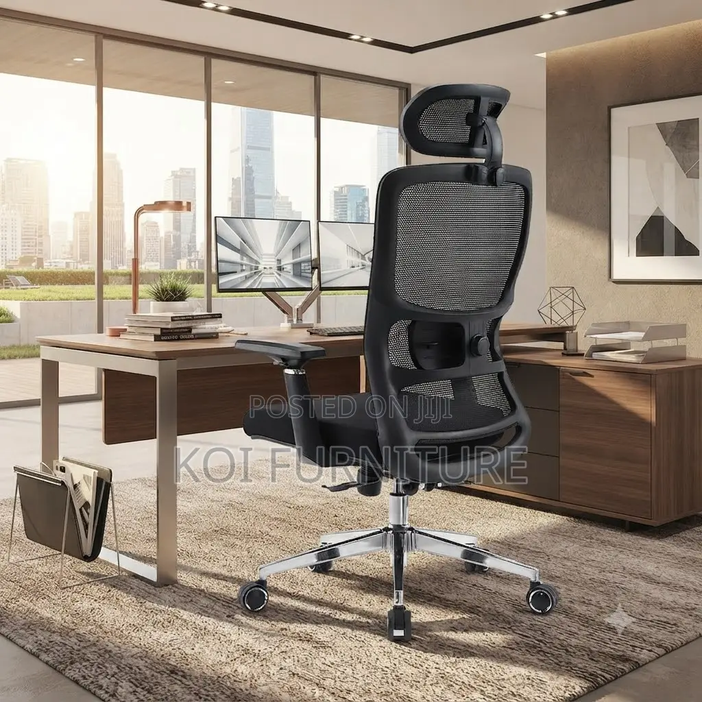 Office Chairs; Ergonomic Fabricated Office Adjustable Desk