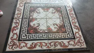 Golden Center Piece Floor Tiles