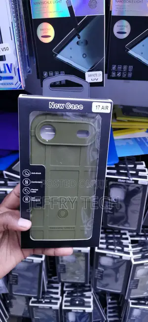 iPhone 17 Air Anti-Shock Engineered Rugged Shield Tpu Case-Olive Green