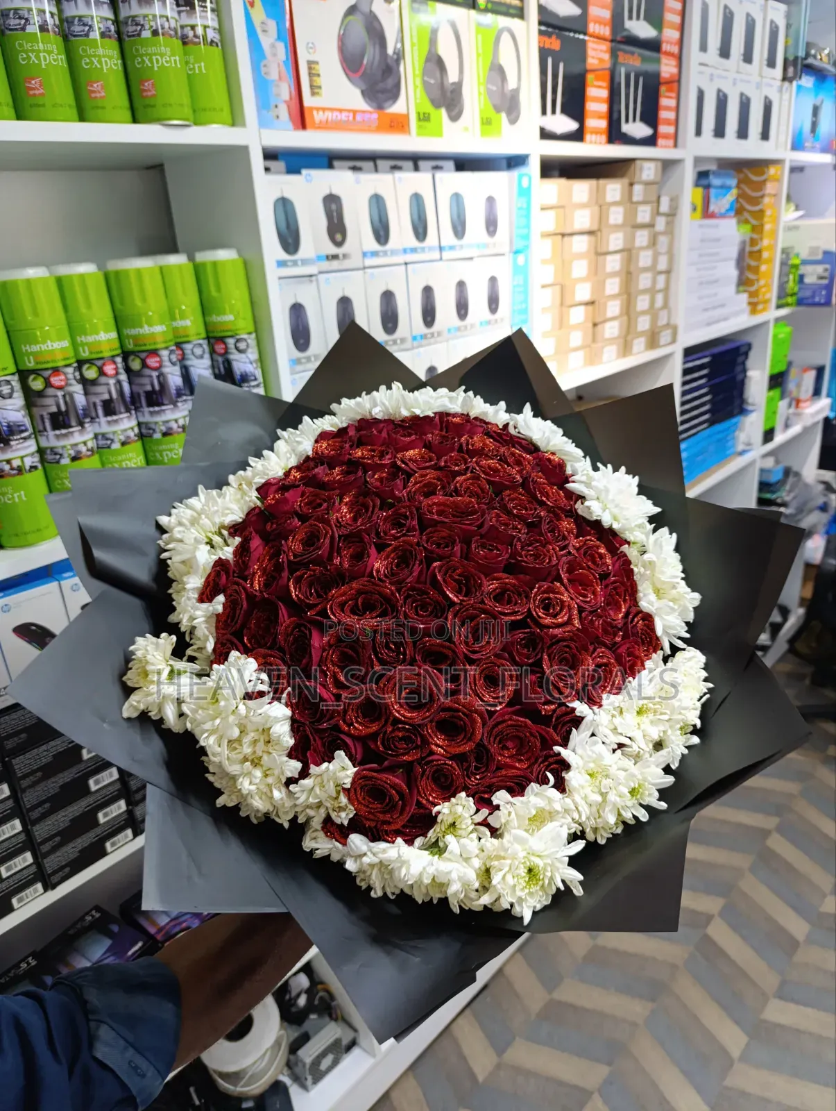 Luxury Glittered Roses