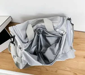 Gray Multifunctional Travel Gym Duffel Bag