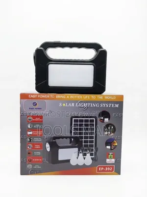 Easy Power Ep-392 Portable Solar Lighting System With 3 Bulbs.