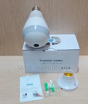 New V380 Panoramic Bulb Hidden Spy Camera – 360°
