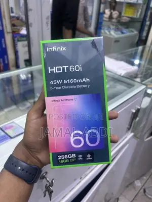 New Infinix Hot 60i 128 GB Black