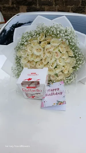 Elegant White Rose Bouquet