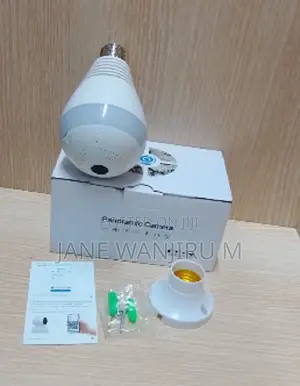 Wireless V380 Hidden Bulb Camera – Remote Viewing via V380