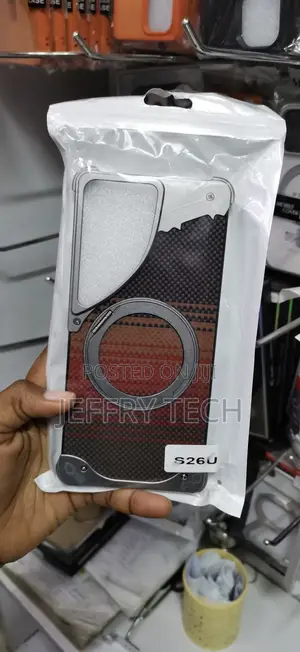 Samsung Galaxy S26 Ultra Dark Weave Pattern Case
