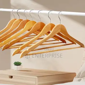 10-Piece Wooden Clothes Hangers – Premium Quality