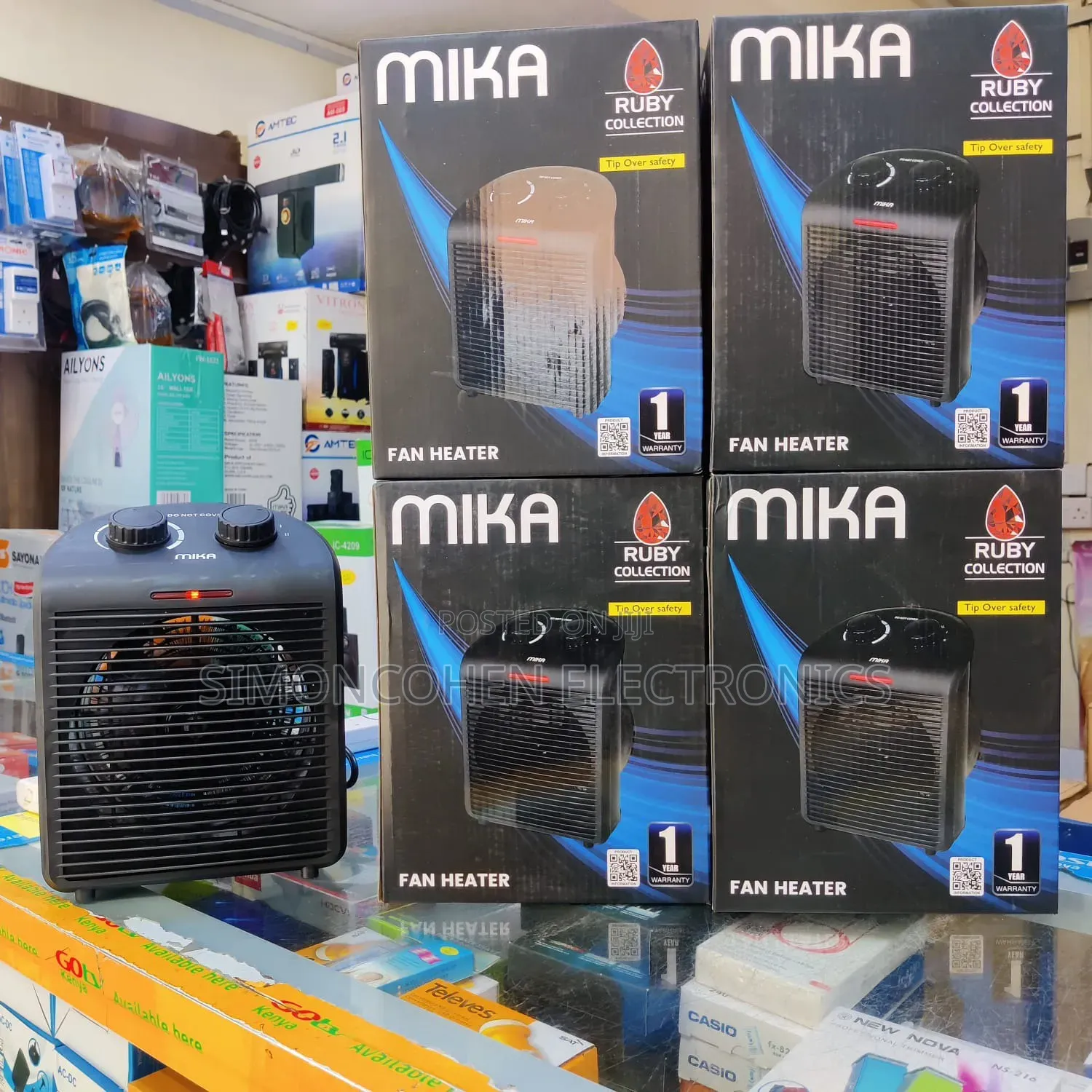 Mika Fan Heater, 1000w-2000w