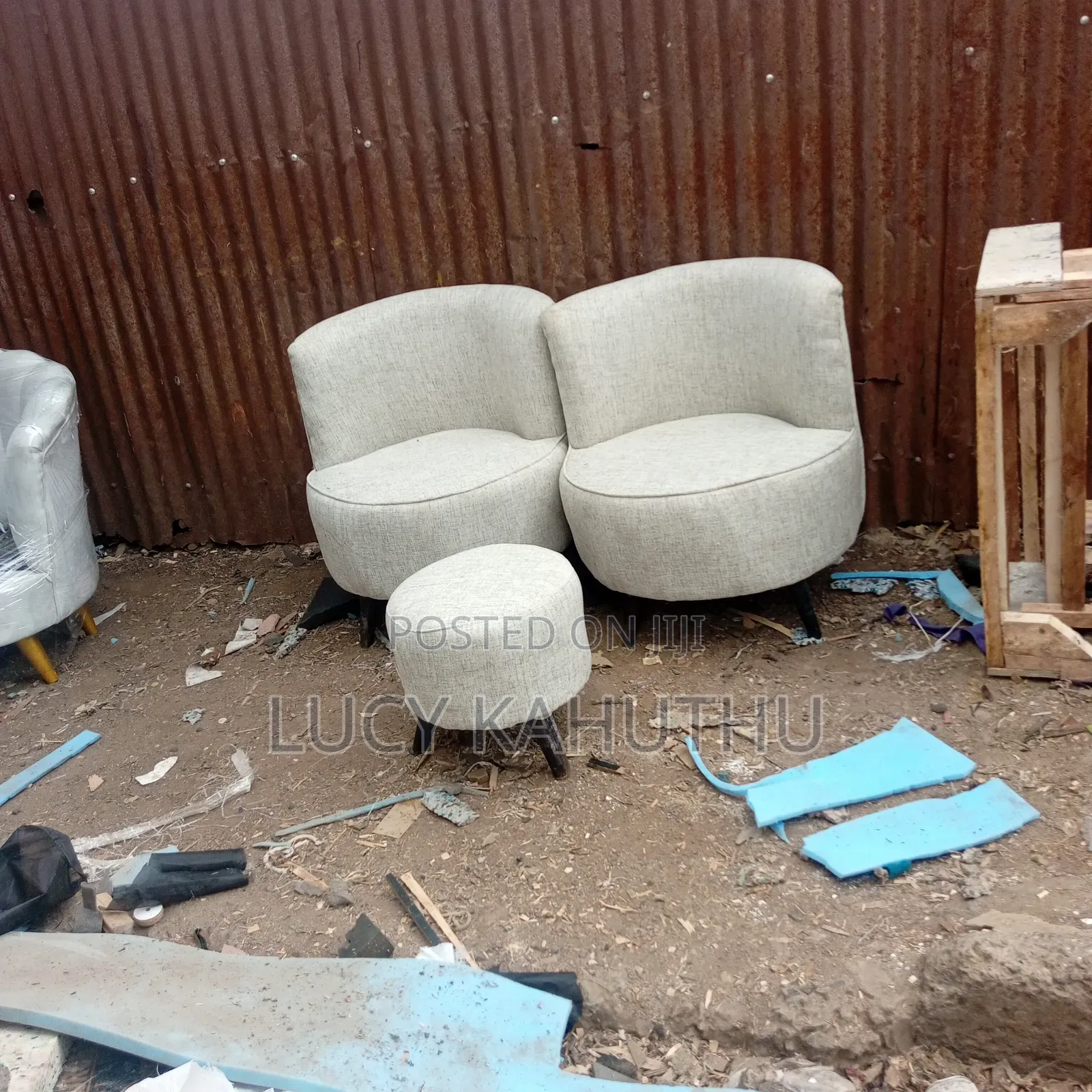 Bedroom Wood Fabric Sofas