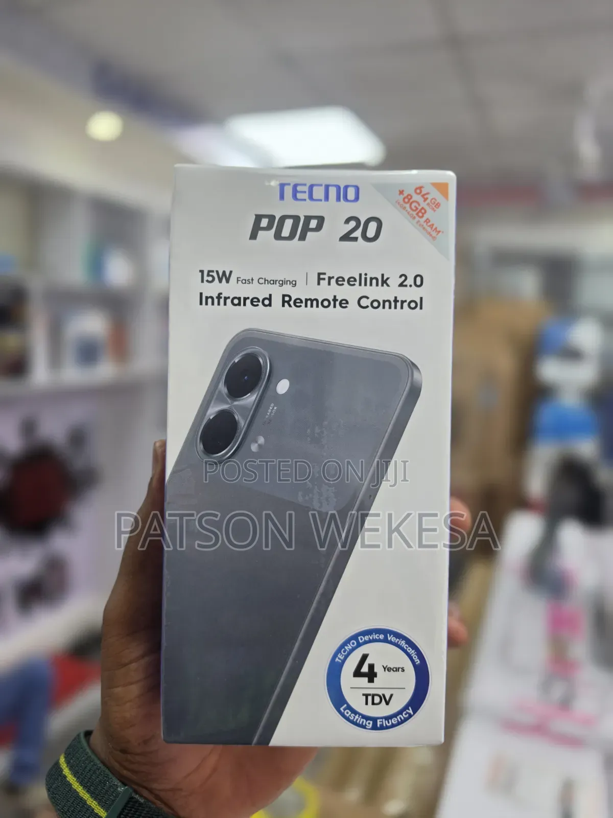 New Tecno Pop 20 128 GB Black