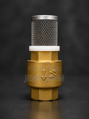 3/4′′ Brass Foot Valve With Stainless Steel Strainer
