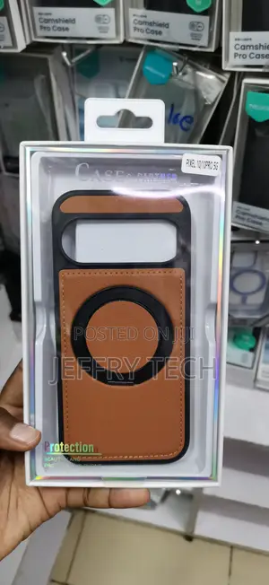 Google Pixel 10/10 Pro Premium Brown Pu Leather Finish Cover
