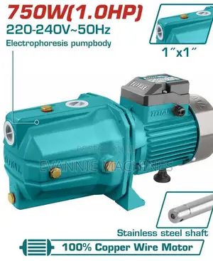 Total Twp37506 Water Pump 750w(1.0hp)
Max.Head:51m