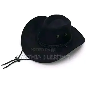 Black Fashion Cowboy Hatt