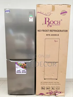 Roch 330l Double Door No Frost Bottom Freezer Refrigerator –