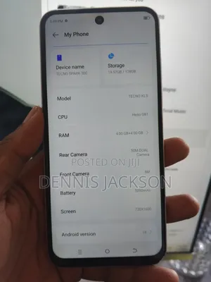 Tecno Spark 30C 128 GB White