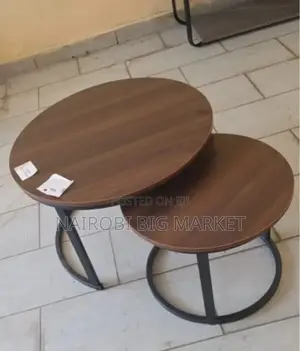 Wooden Nesting Coffee Table Marble Effect (Mdf) at