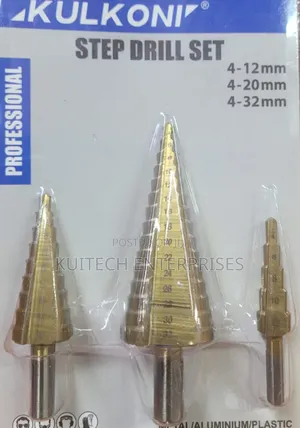 3pcs Step Bit/ Step Drill Bit Set