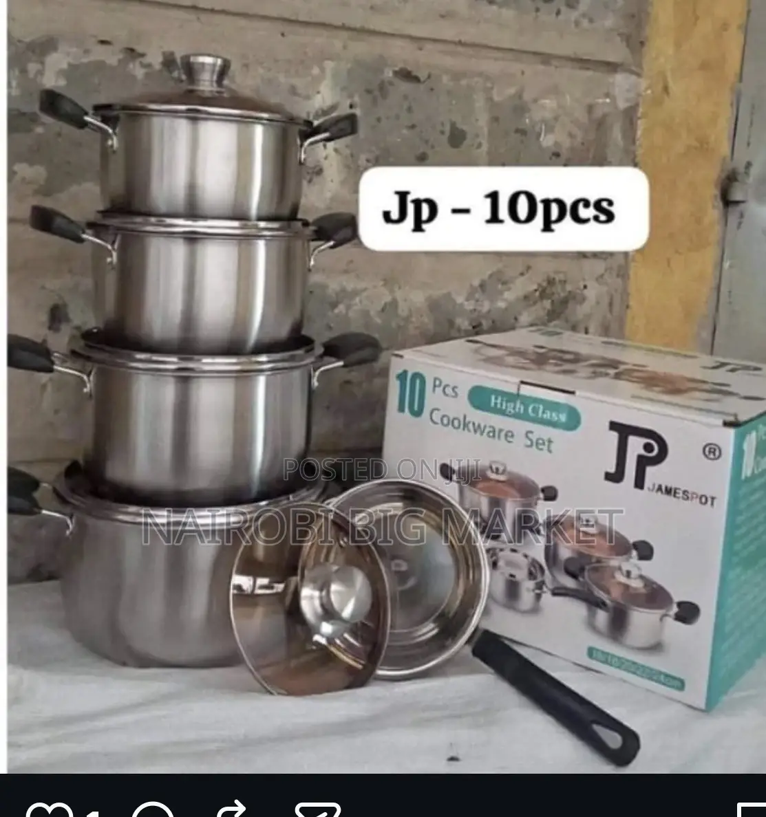 Jamespot 10pcs Cookware Set