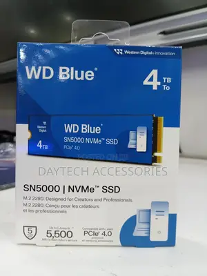 Wd Blue Sn5000 4tb Nvme Pci-E Internal SSD