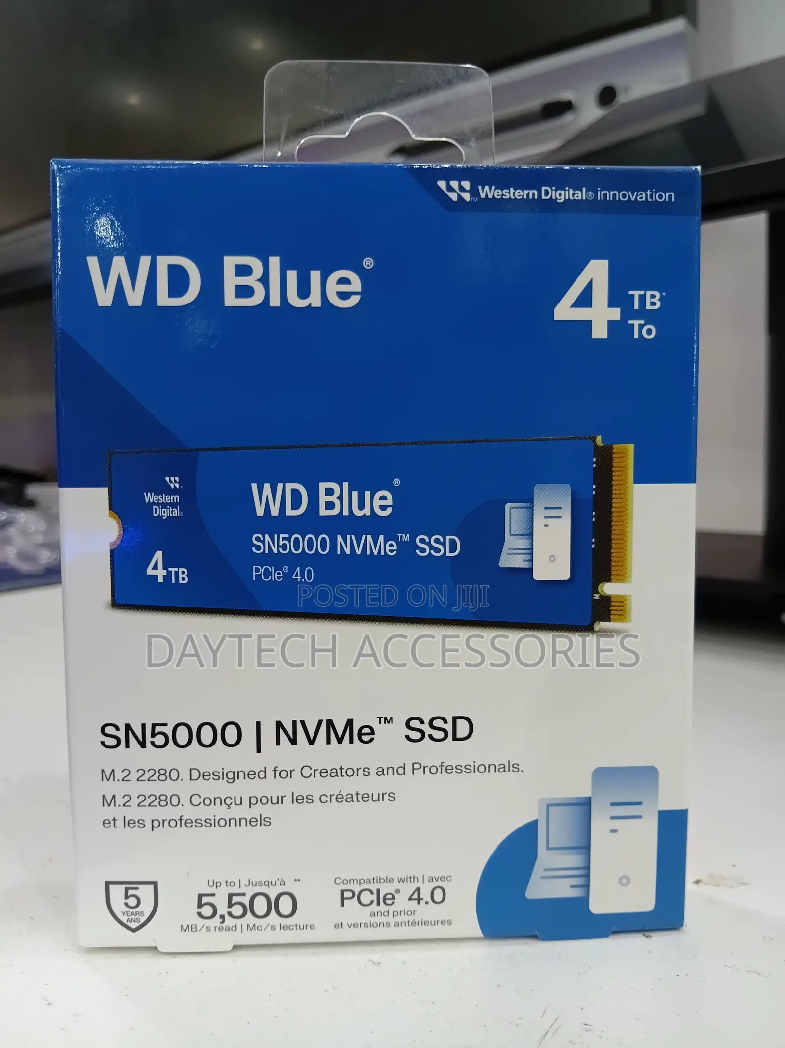 Wd Blue Sn5000 4tb Nvme Pci-E Internal SSD