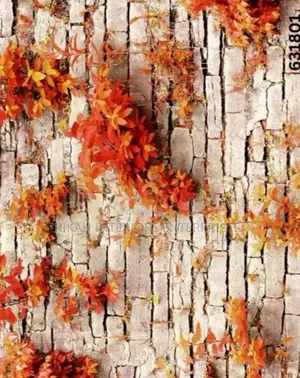 Bricks Wallpapers and Flower Wallpapers Environmental Friendly Justin