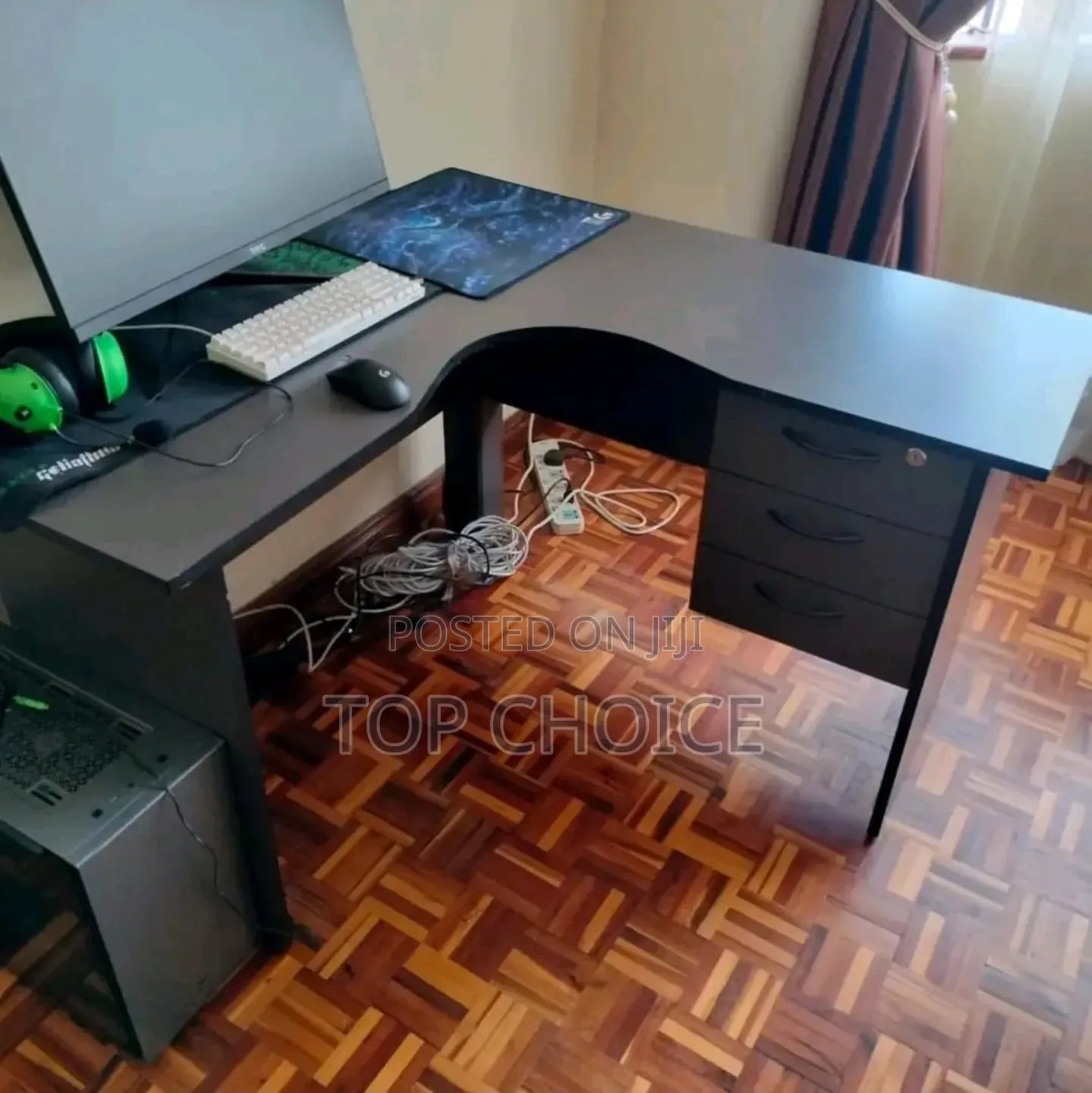 L Shape Computer Table