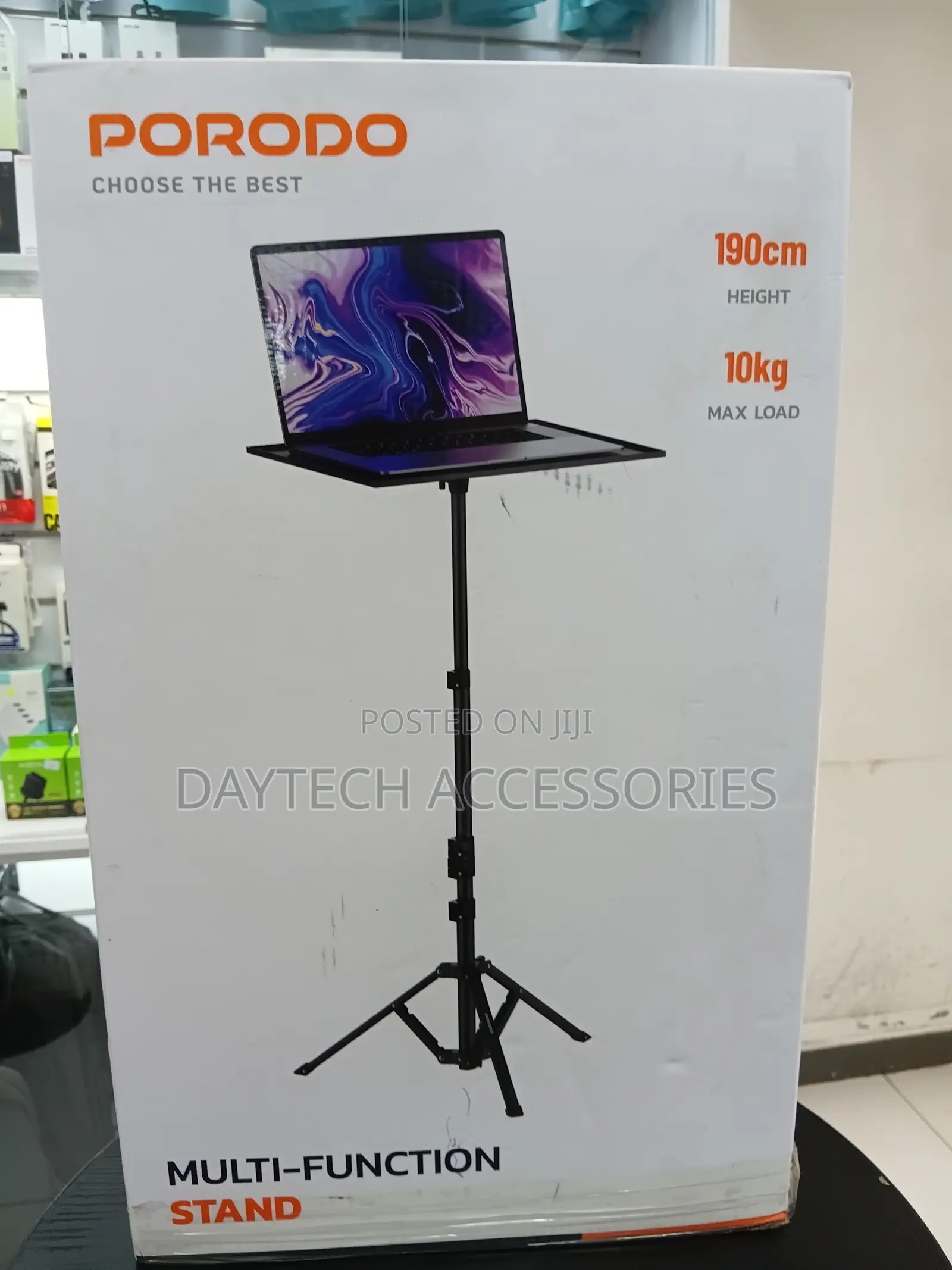 Porodo Multi-function Stand To Hold Both Laptops And Projectors.