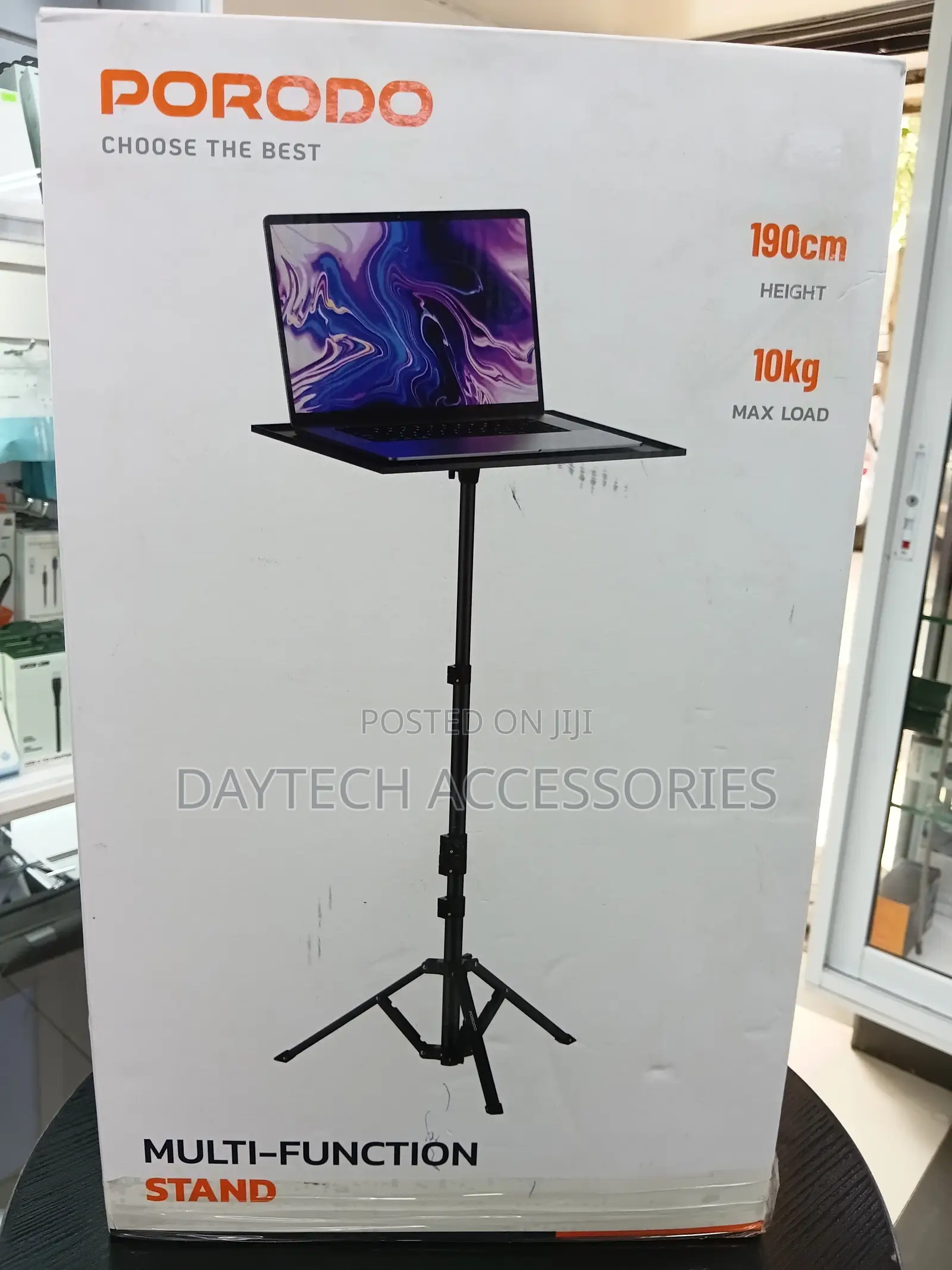 Porodo Multi-function Stand To Hold Both Laptops And Projectors.