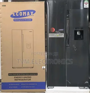 Ecomax 454l Side by Side Fridge - No Frost Water Dispenser 3-Star