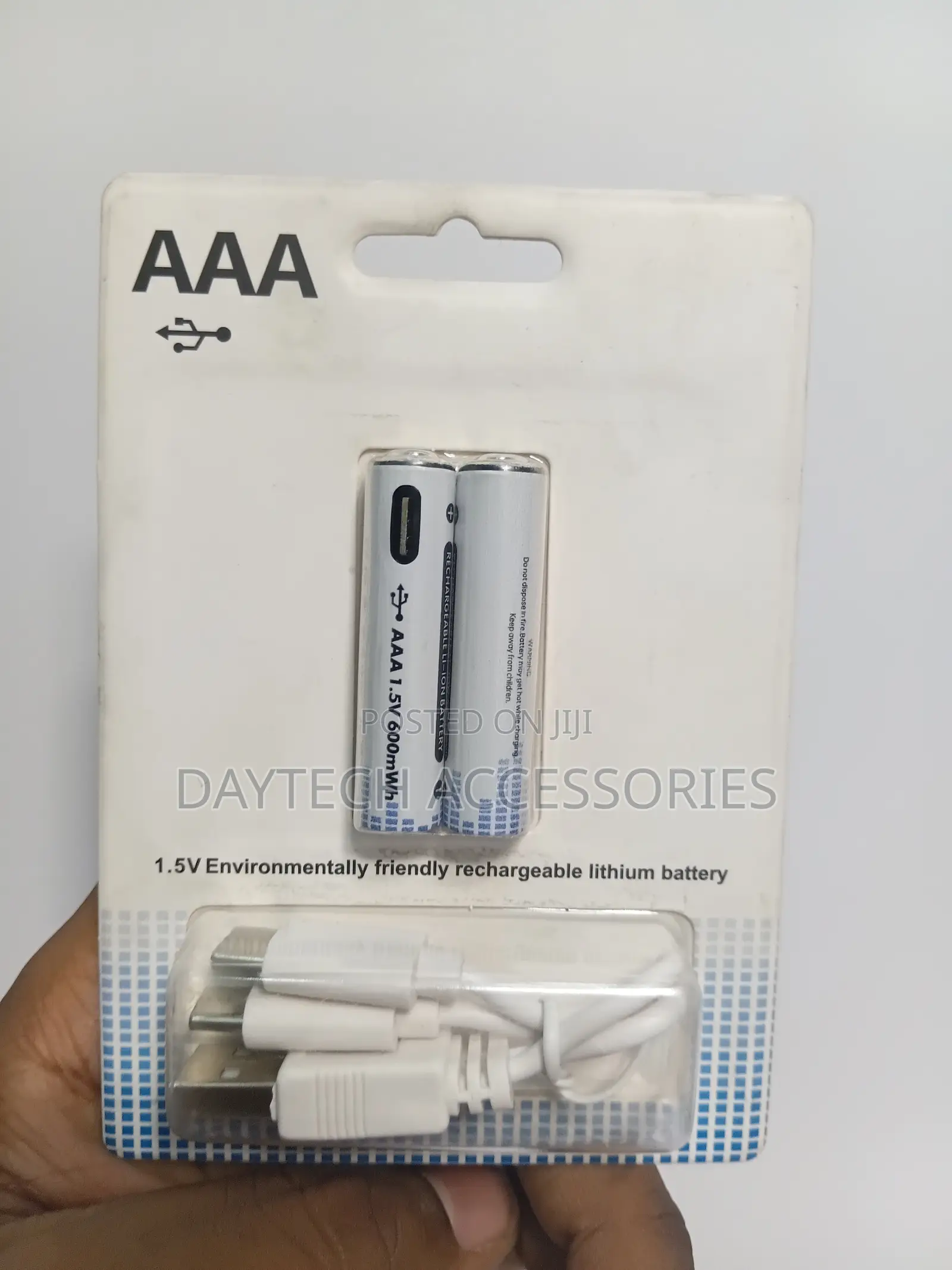 Aaa Rechargeable Usb-c Batteries 1.5v 600mwh.