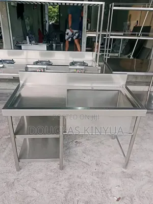 Stainless Steel Washing Sink and Table.