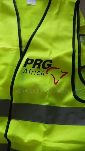 Black Outline Reflective Vest With Pocket Logo