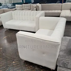 5-Seater 3+2 White Sofa Set