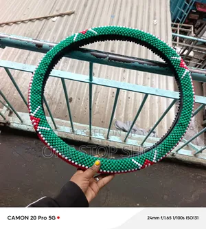 Lorry /4x4 Cars Kenyan Flag Beaded Steering Wheel Cover in 40-46cm