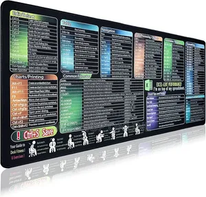 Excel Cheat Sheet Mouse Pad, 30*60 Cm