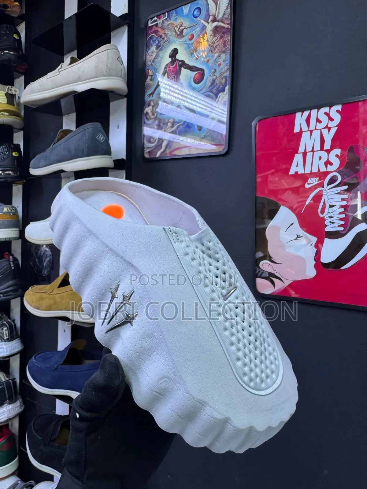 White Nike X Travis Scott Mind 001 Slip Slides