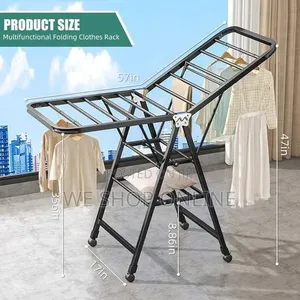 Movable Foldable/Portable Laundry Drying Rack