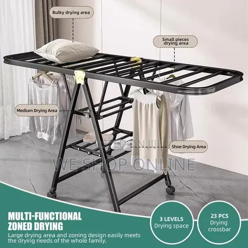 Movable Foldable/Portable Laundry Drying Rack