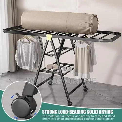 Movable Foldable/Portable Laundry Drying Rack