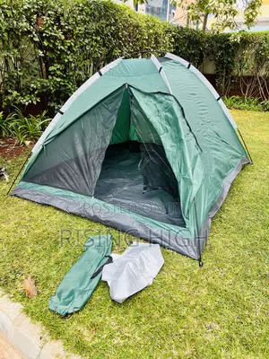 Jungle Green 4 Person Camping Tent – Easy Setup