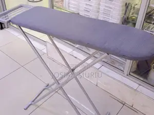 Grey Metallic Iron Board With Non Slip Feet