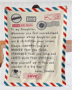Express Letter Cossy Throw Blankets