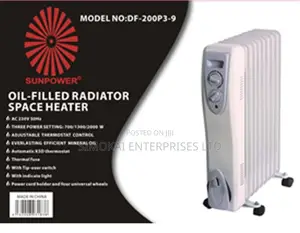 Oil Radiator 2000w With 9 Fins With Wheels