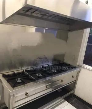 Stainless 4-burner Cooker +Hood 6ft Long + Installation