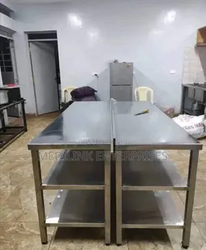 6ft Double Undershelves Stainless Working Tables Customized