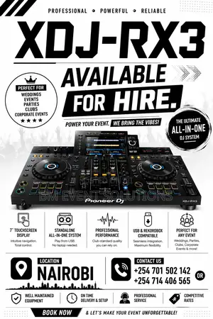 Xdj-rx3 For Hire
