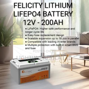 Felicity 12v - 200ah Solar Battery Lifepo4